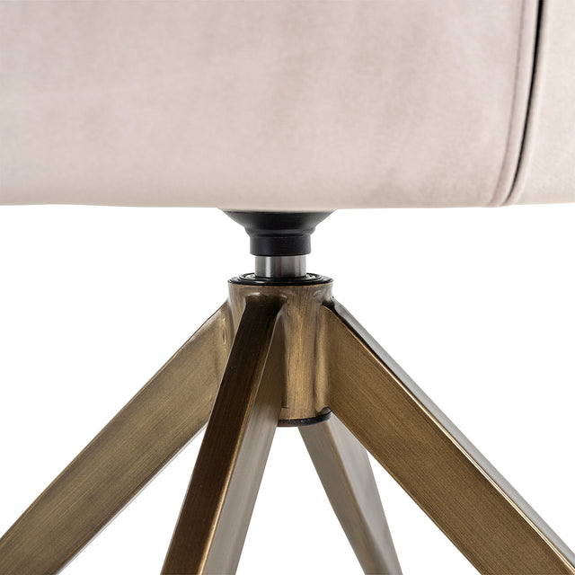 Draaistoel Aline khaki velvet fire retardant (FR-Quartz 903 Khaki) van Richmond Interiors – Luxe comfort op maat van PureWonen. Vraag naar de beste prijs.
