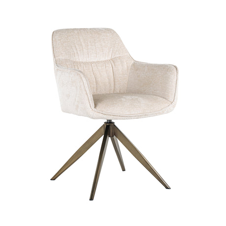 Draaistoel Aline white chenille fire retardant (FR-Bergen 900 white chenille) van Richmond Interiors – Luxe comfort op maat van PureWonen. Vraag naar de beste prijs.