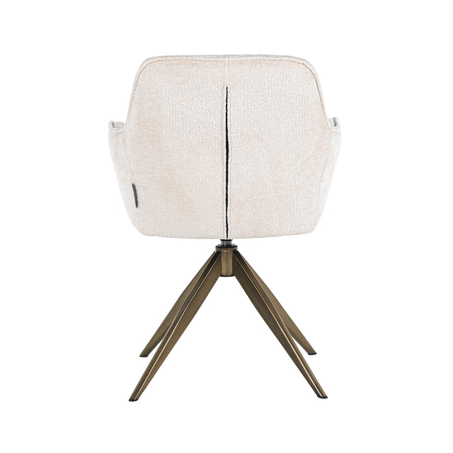 Draaistoel Aline white chenille fire retardant (FR-Bergen 900 white chenille) van Richmond Interiors – Luxe comfort op maat van PureWonen. Vraag naar de beste prijs.