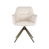 Draaistoel Aline white chenille fire retardant (FR-Bergen 900 white chenille) van Richmond Interiors – Luxe comfort op maat van PureWonen. Vraag naar de beste prijs.