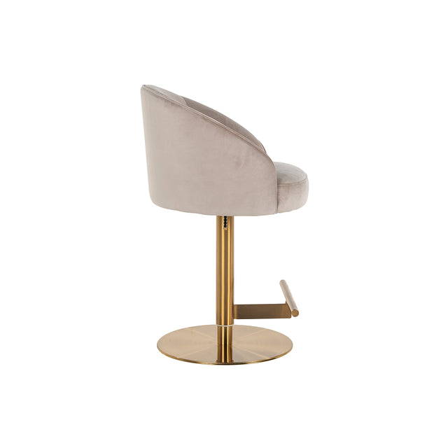 Bar/counter stoel Zabi draaibaar khaki velvet (Quartz Khaki 903) van Richmond Interiors – Luxe comfort op maat van PureWonen. Vraag naar de beste prijs.