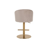 Bar/counter stoel Zabi draaibaar khaki velvet (Quartz Khaki 903) van Richmond Interiors – Luxe comfort op maat van PureWonen. Vraag naar de beste prijs.