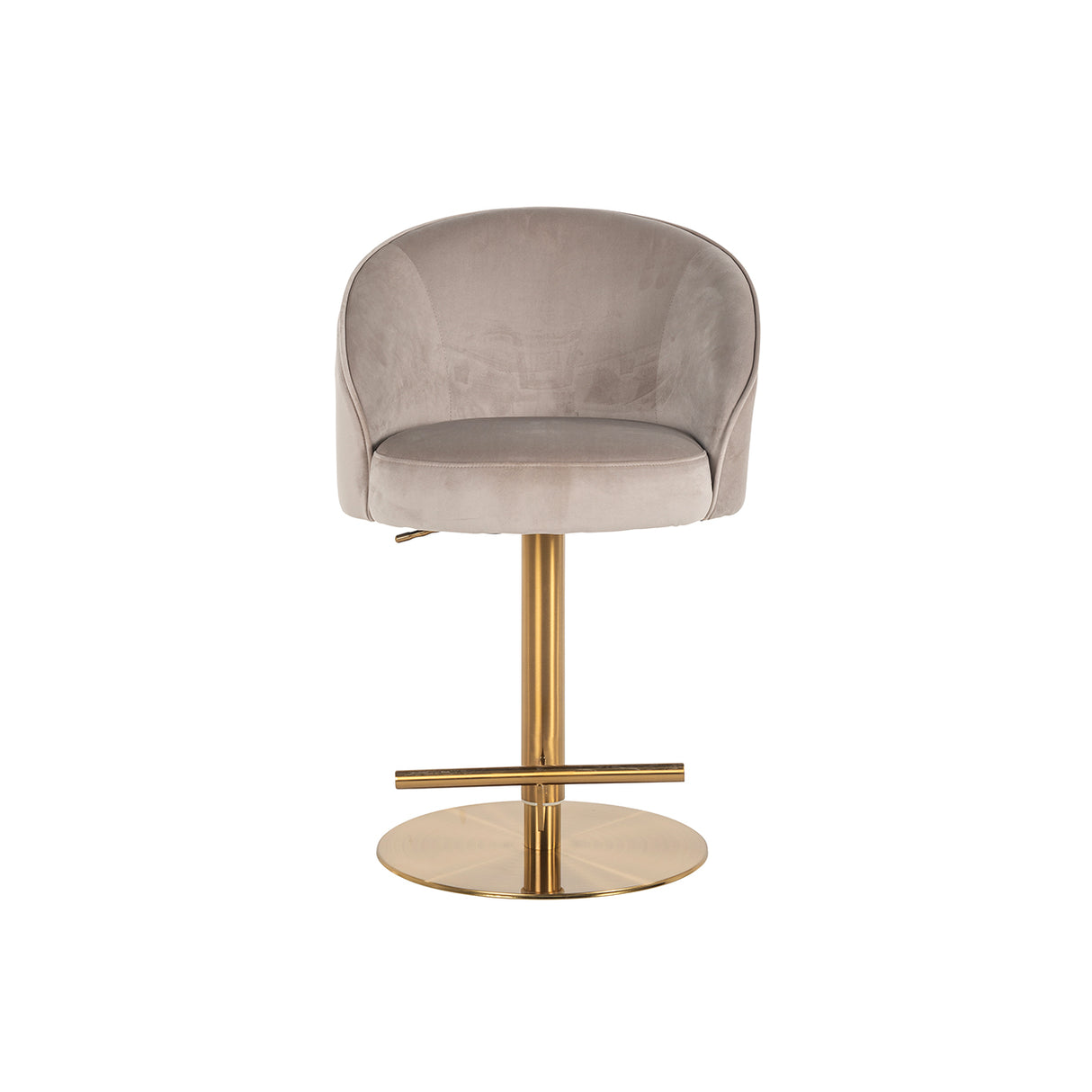 Bar/counter stoel Zabi draaibaar khaki velvet (Quartz Khaki 903) van Richmond Interiors – Luxe comfort op maat van PureWonen. Vraag naar de beste prijs.