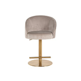 Bar/counter stoel Zabi draaibaar khaki velvet (Quartz Khaki 903) van Richmond Interiors – Luxe comfort op maat van PureWonen. Vraag naar de beste prijs.