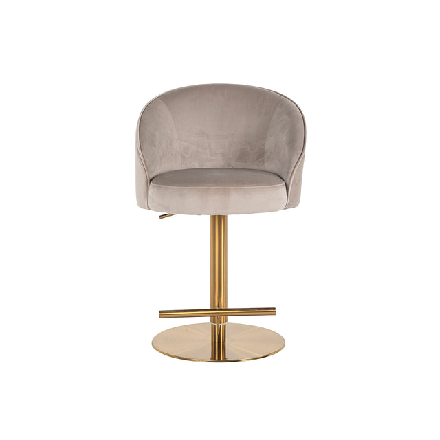 Bar/counter stoel Zabi draaibaar khaki velvet (Quartz Khaki 903) van Richmond Interiors – Luxe comfort op maat van PureWonen. Vraag naar de beste prijs.