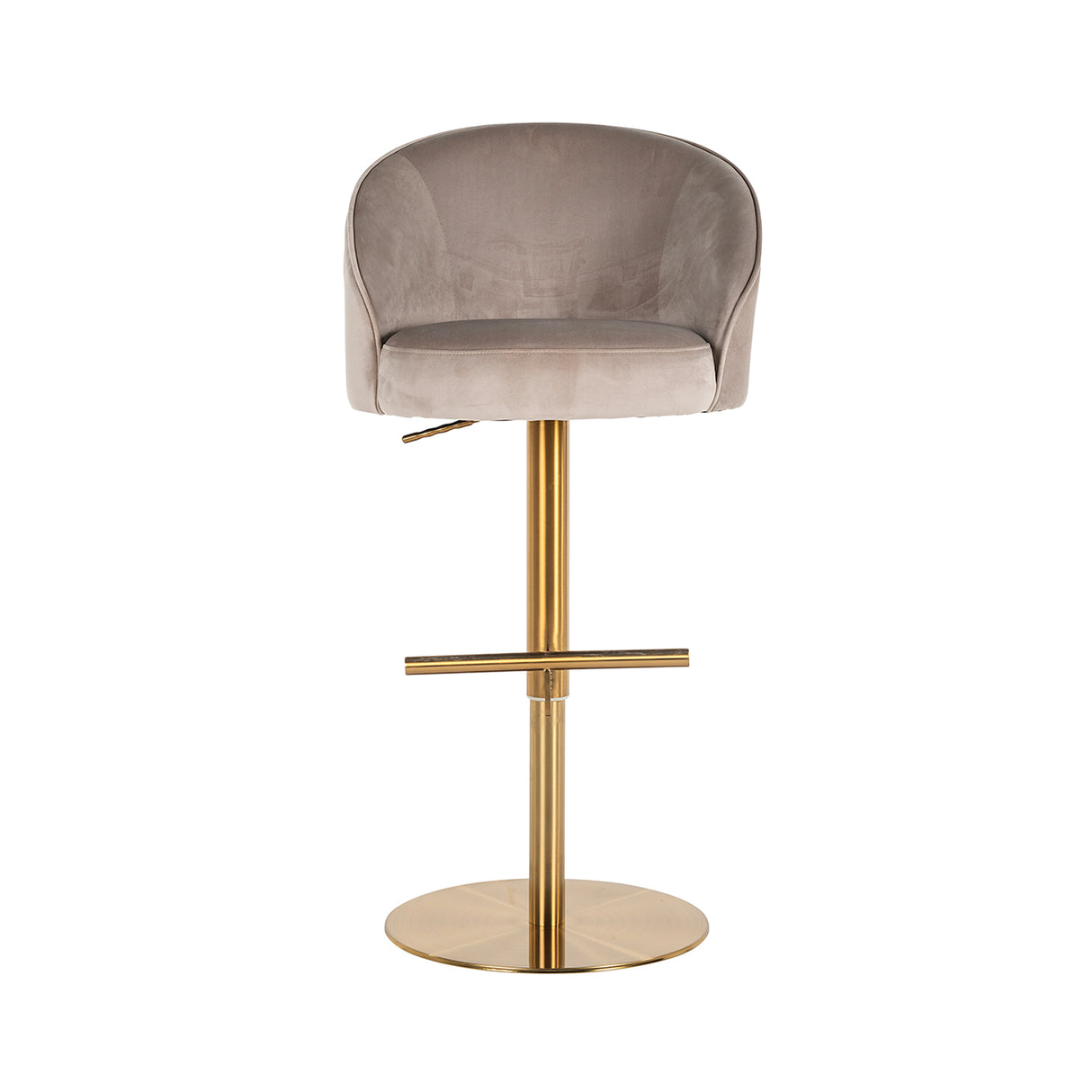 Bar/counter stoel Zabi draaibaar khaki velvet (Quartz Khaki 903) van Richmond Interiors – Luxe comfort op maat van PureWonen. Vraag naar de beste prijs.