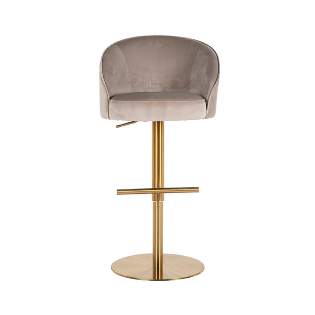 Bar/counter stoel Zabi draaibaar khaki velvet (Quartz Khaki 903) van Richmond Interiors – Luxe comfort op maat van PureWonen. Vraag naar de beste prijs.