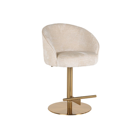 Bar/counter stoel Zabi draaibaar white chenille (Bergen 900 white chenille) van Richmond Interiors – Luxe comfort op maat van PureWonen. Vraag naar de beste prijs.