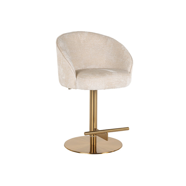 Bar/counter stoel Zabi draaibaar white chenille (Bergen 900 white chenille) van Richmond Interiors – Luxe comfort op maat van PureWonen. Vraag naar de beste prijs.