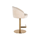 Bar/counter stoel Zabi draaibaar white chenille (Bergen 900 white chenille) van Richmond Interiors – Luxe comfort op maat van PureWonen. Vraag naar de beste prijs.