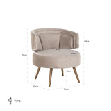Fauteuil Hazel khaki velvet fire retardant (FR-Quartz 903 Khaki) van Richmond Interiors – Luxe comfort op maat van PureWonen. Vraag naar de beste prijs.