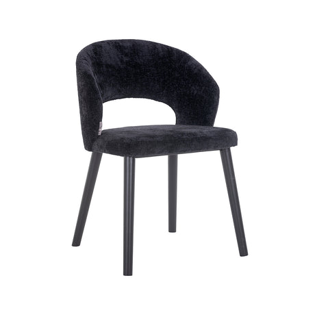 Stoel Savoy black chenille (Bergen 809 black chenille) van Richmond Interiors – Luxe comfort op maat van PureWonen. Vraag naar de beste prijs.