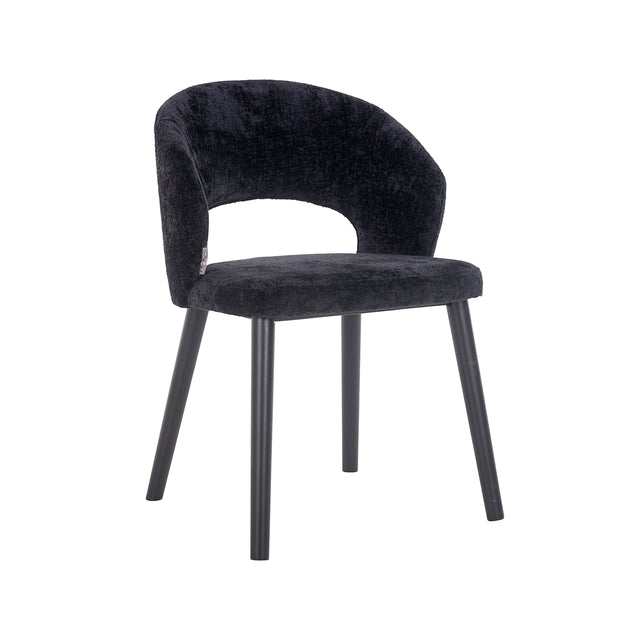Stoel Savoy black chenille (Bergen 809 black chenille) van Richmond Interiors – Luxe comfort op maat van PureWonen. Vraag naar de beste prijs.