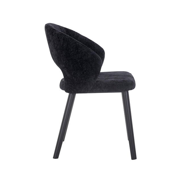 Stoel Savoy black chenille (Bergen 809 black chenille) van Richmond Interiors – Luxe comfort op maat van PureWonen. Vraag naar de beste prijs.