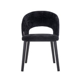 Stoel Savoy black chenille (Bergen 809 black chenille) van Richmond Interiors – Luxe comfort op maat van PureWonen. Vraag naar de beste prijs.