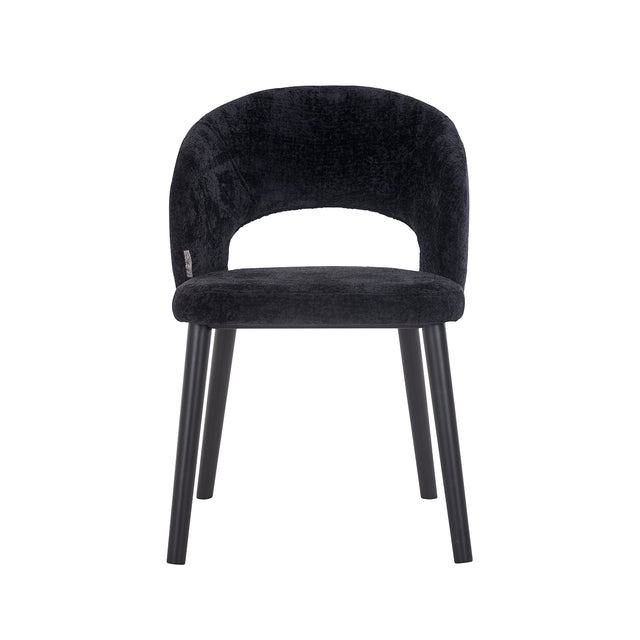 Stoel Savoy black chenille (Bergen 809 black chenille) van Richmond Interiors – Luxe comfort op maat van PureWonen. Vraag naar de beste prijs.