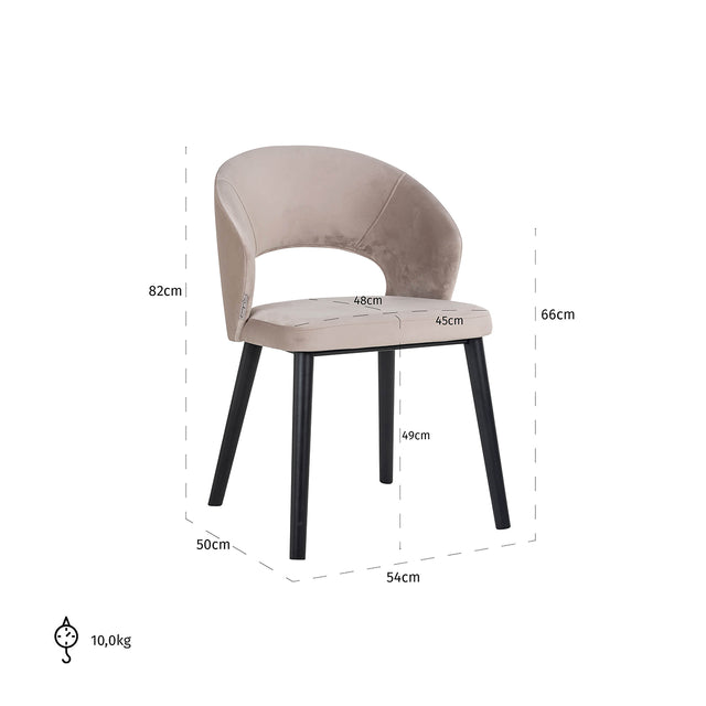Stoel Savoy khaki velvet (Quartz Khaki 903) van Richmond Interiors – Luxe comfort op maat van PureWonen. Vraag naar de beste prijs.