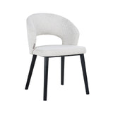 Eetkamerstoel Savoy white bouclé