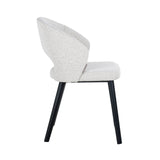Eetkamerstoel Savoy white bouclé