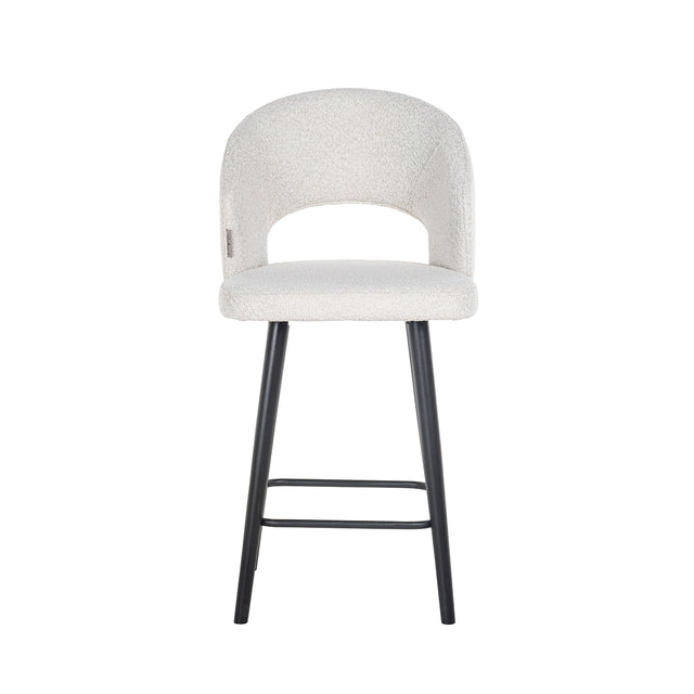 Counterstoel Savoy white bouclé (Copenhagen 900 Bouclé White) van Richmond Interiors – Luxe comfort op maat van PureWonen. Vraag naar de beste prijs.