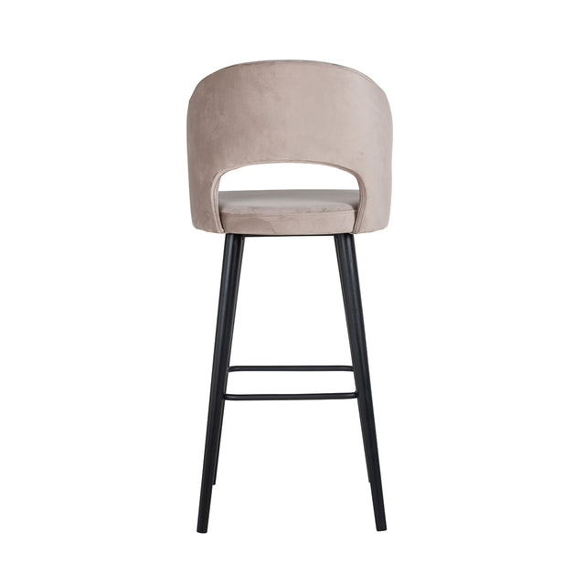 Barstoel Savoy khaki velvet (Quartz Khaki 903) van Richmond Interiors – Luxe comfort op maat van PureWonen. Vraag naar de beste prijs.