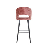 Barstoel Savoy rose  chenille (Bergen 705 rose chenille) van Richmond Interiors – Luxe comfort op maat van PureWonen. Vraag naar de beste prijs.