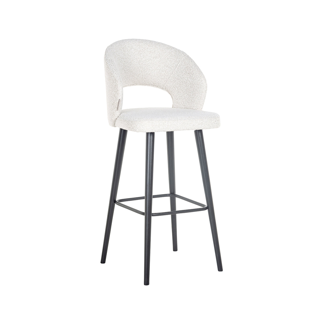 Barstoel Savoy white bouclé (Copenhagen 900 Bouclé White) van Richmond Interiors – Luxe comfort op maat van PureWonen. Vraag naar de beste prijs.