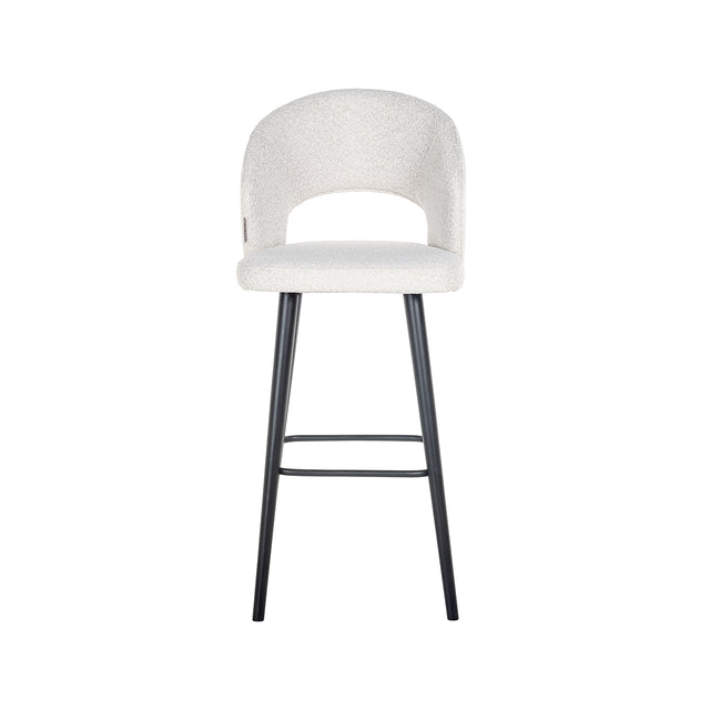 Barstoel Savoy white bouclé (Copenhagen 900 Bouclé White) van Richmond Interiors – Luxe comfort op maat van PureWonen. Vraag naar de beste prijs.
