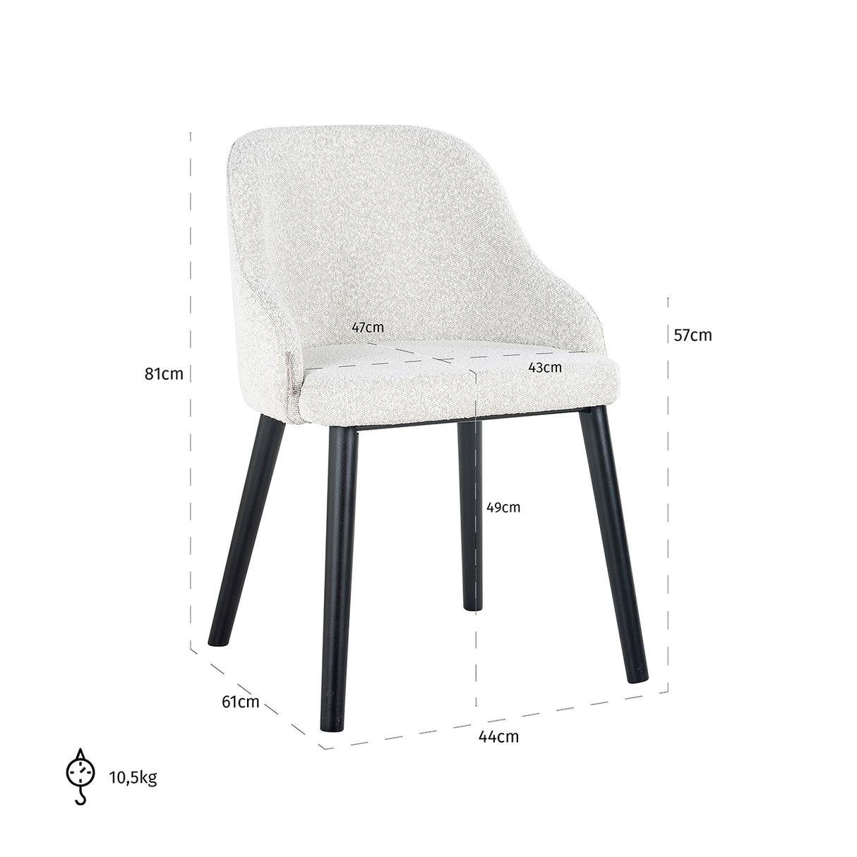 Stoel Twiggy van Richmond Interiors – Luxe comfort op maat van PureWonen. Vraag naar de beste prijs.
