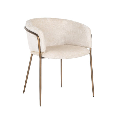 Stoel Minerva white chenille fire retardant (FR-Bergen 900 white chenille) van Richmond Interiors – Luxe comfort op maat van PureWonen. Vraag naar de beste prijs.