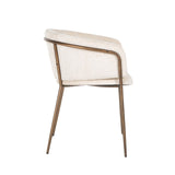 Stoel Minerva white chenille fire retardant (FR-Bergen 900 white chenille) van Richmond Interiors – Luxe comfort op maat van PureWonen. Vraag naar de beste prijs.
