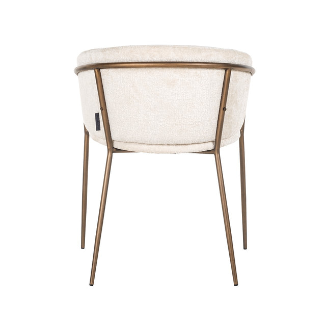Stoel Minerva white chenille fire retardant (FR-Bergen 900 white chenille) van Richmond Interiors – Luxe comfort op maat van PureWonen. Vraag naar de beste prijs.