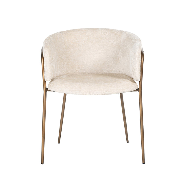 Stoel Minerva white chenille fire retardant (FR-Bergen 900 white chenille) van Richmond Interiors – Luxe comfort op maat van PureWonen. Vraag naar de beste prijs.