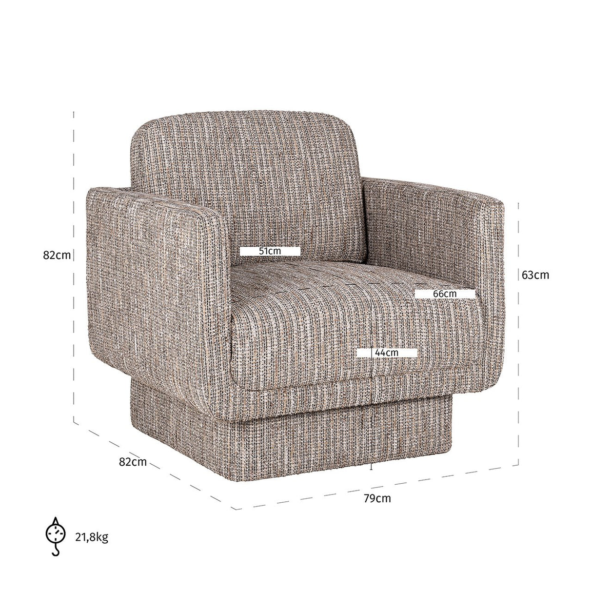Fauteuil Ragnar beige coco (Beige) van Richmond Interiors – Luxe comfort op maat van PureWonen. Vraag naar de beste prijs.