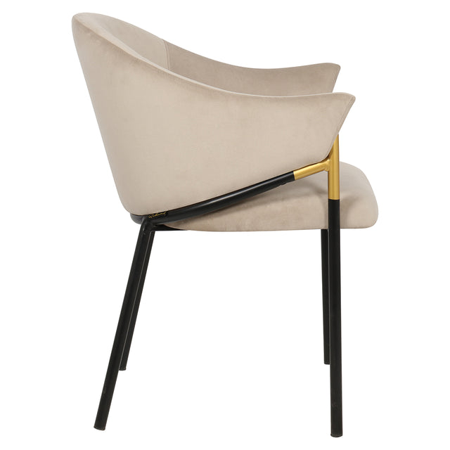 Stoel Jocasta khaki velvet (set of 2) (Quartz Khaki 903) van Richmond Interiors – Luxe comfort op maat van PureWonen. Vraag naar de beste prijs.