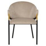 Stoel Jocasta khaki velvet (set of 2) (Quartz Khaki 903) van Richmond Interiors – Luxe comfort op maat van PureWonen. Vraag naar de beste prijs.