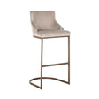 Barstoel Bolton khaki velvet / brushed gold fire retardant (FR-Quartz 903 Khaki) van Richmond Interiors – Luxe comfort op maat van PureWonen. Vraag naar de beste prijs.