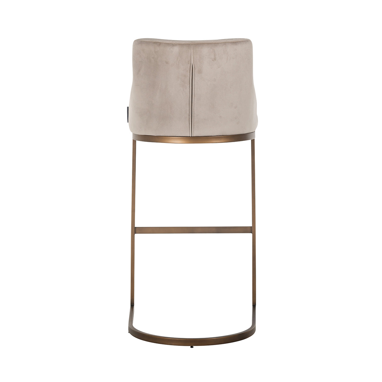 Barstoel Bolton khaki velvet / brushed gold fire retardant (FR-Quartz 903 Khaki) van Richmond Interiors – Luxe comfort op maat van PureWonen. Vraag naar de beste prijs.