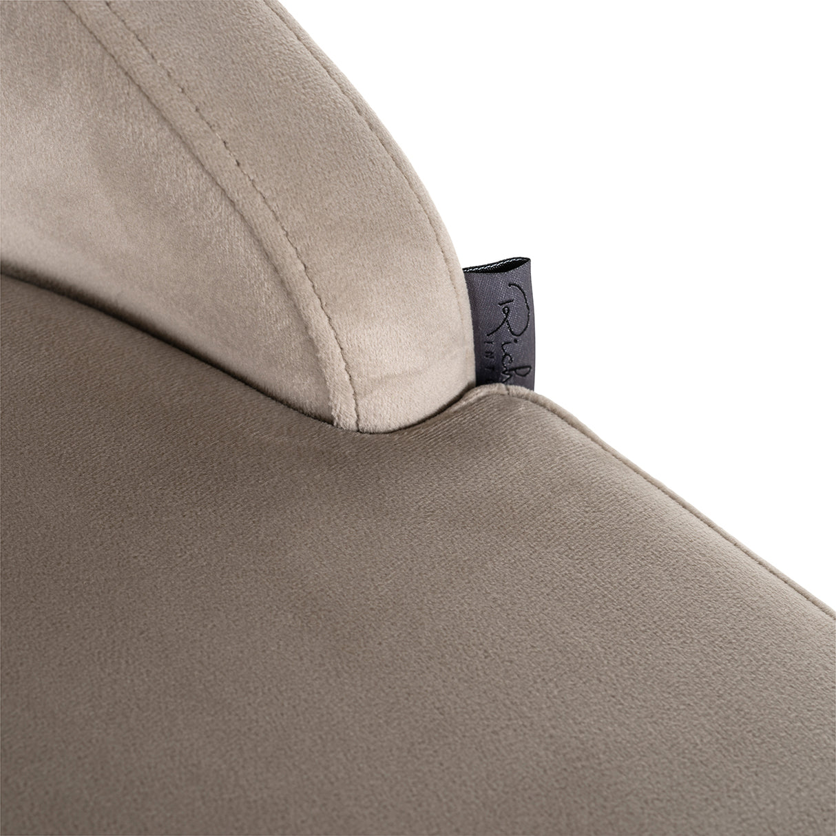 Barstoel Bolton khaki velvet / brushed gold fire retardant (FR-Quartz 903 Khaki) van Richmond Interiors – Luxe comfort op maat van PureWonen. Vraag naar de beste prijs.