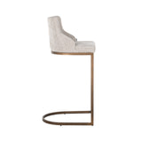Barstoel Bolton natural renegade / brushed gold (Renegade Natural 01) van Richmond Interiors – Luxe comfort op maat van PureWonen. Vraag naar de beste prijs.