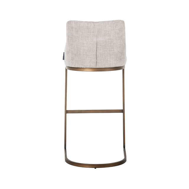 Barstoel Bolton natural renegade / brushed gold (Renegade Natural 01) van Richmond Interiors – Luxe comfort op maat van PureWonen. Vraag naar de beste prijs.