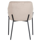 Stoel Fay khaki velvet fire retardant (FR-Quartz 903 Khaki) van Richmond Interiors – Luxe comfort op maat van PureWonen. Vraag naar de beste prijs.