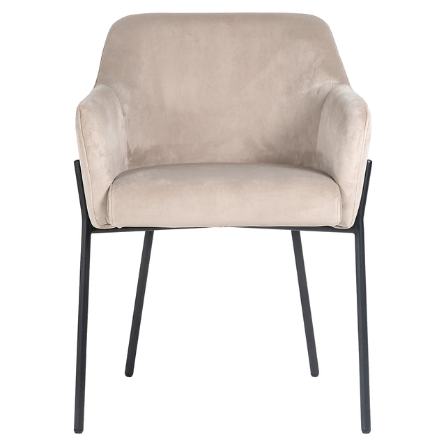 Stoel Fay khaki velvet fire retardant (FR-Quartz 903 Khaki) van Richmond Interiors – Luxe comfort op maat van PureWonen. Vraag naar de beste prijs.