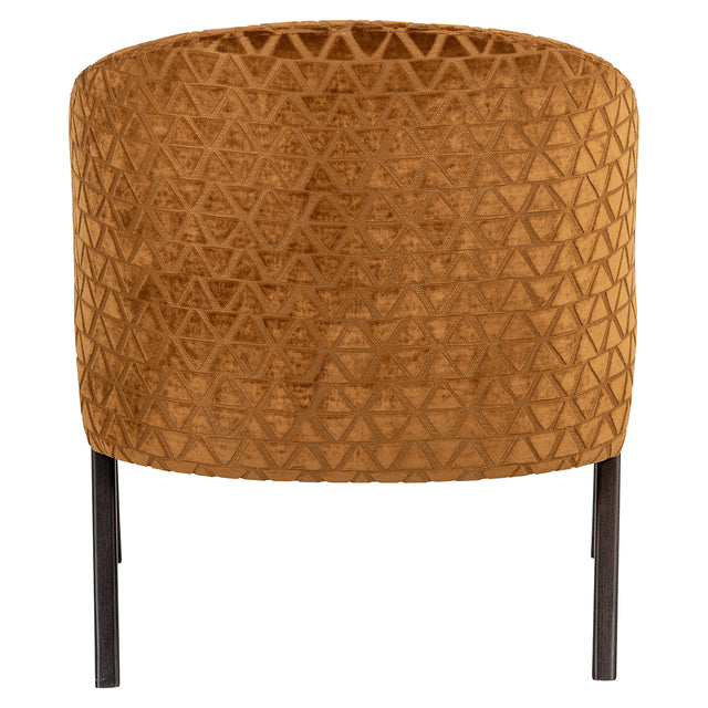 Fauteuil Mia gold triangle (Triangle 2013 old gold) van Richmond Interiors – Luxe comfort op maat van PureWonen. Vraag naar de beste prijs.