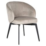 Stoel Amphara khaki velvet fire retardant (FR-Quartz 903 Khaki) van Richmond Interiors – Luxe comfort op maat van PureWonen. Vraag naar de beste prijs.