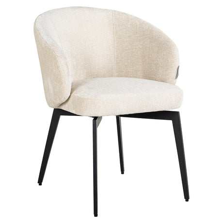 Stoel Amphara white chenille fire retardant (FR-Bergen 900 white chenille) van Richmond Interiors – Luxe comfort op maat van PureWonen. Vraag naar de beste prijs.