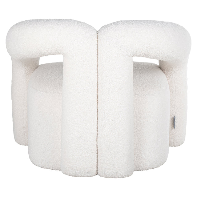 Fauteuil Dana white furry (Himalaya 900 white furry) van Richmond Interiors – Luxe comfort op maat van PureWonen. Vraag naar de beste prijs.