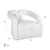Fauteuil Dana white furry (Himalaya 900 white furry) van Richmond Interiors – Luxe comfort op maat van PureWonen. Vraag naar de beste prijs.