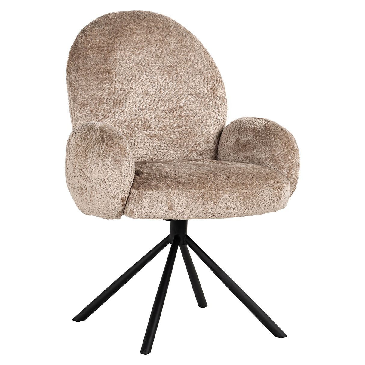 Draaistoel Jolie natural sheep (Sheep 01 nature) van Richmond Interiors – Luxe comfort op maat van PureWonen. Vraag naar de beste prijs.