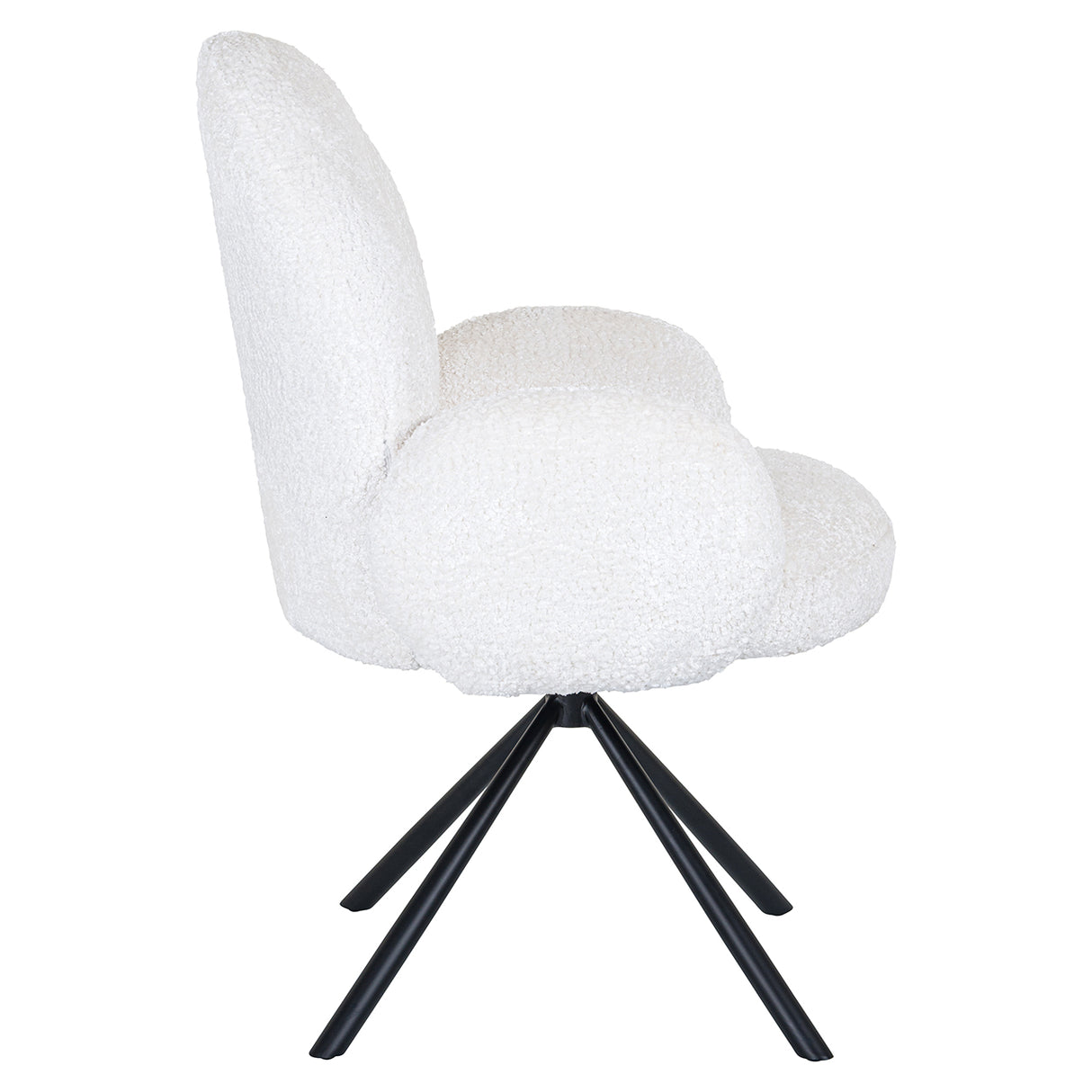 Draaistoel Jolie white sheep (Sheep 02 white) van Richmond Interiors – Luxe comfort op maat van PureWonen. Vraag naar de beste prijs.